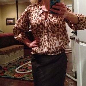 Animal Print Blouse