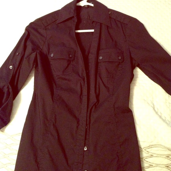 Black button up shirt