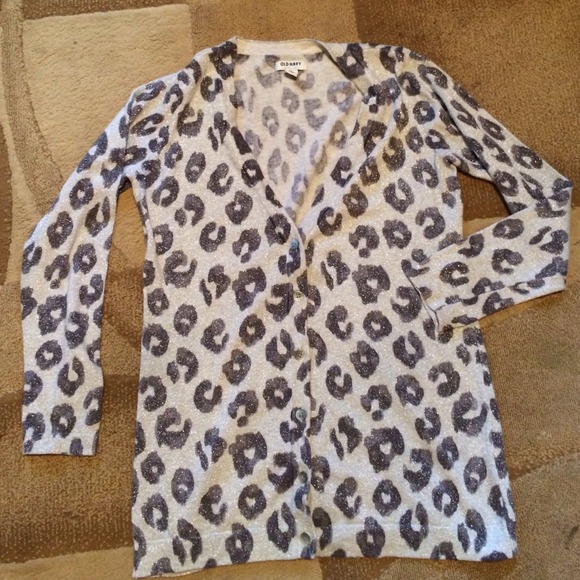 Gray and silver sparkle cardigan