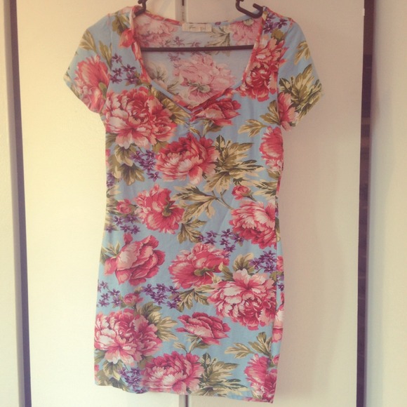F21 floral dress
