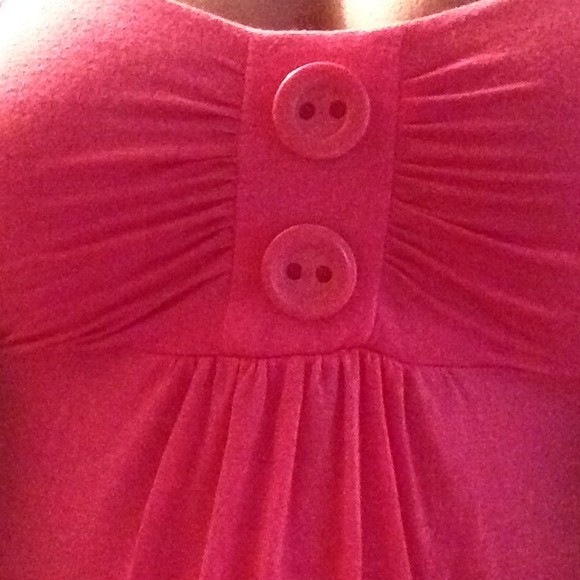Adorable Pink Button Dress - Picture 2 of 4