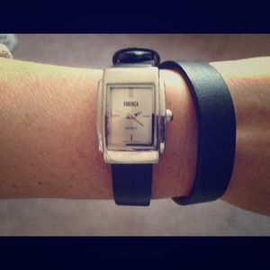 Black wrap watch