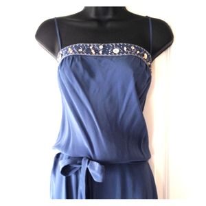 BCBG blue dress with beading!
