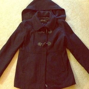 Gorgeous Guess wool jacket with leather detail