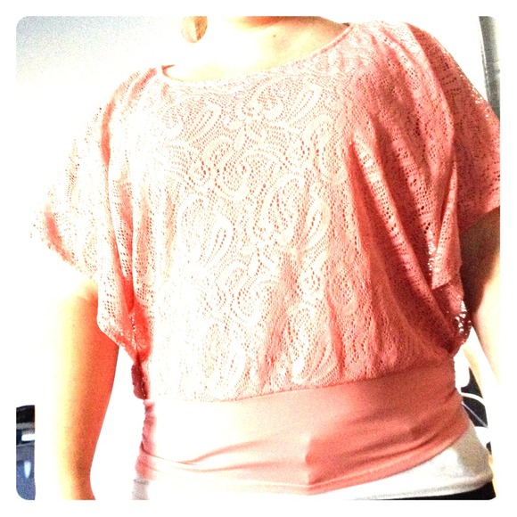 Coral blouse