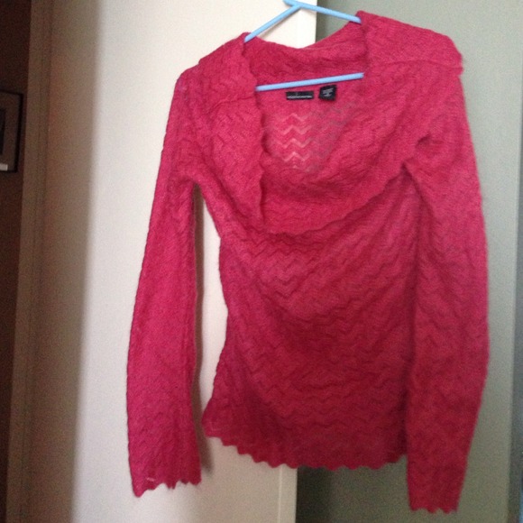 Pink mohair sweater