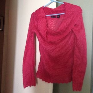 Pink mohair sweater
