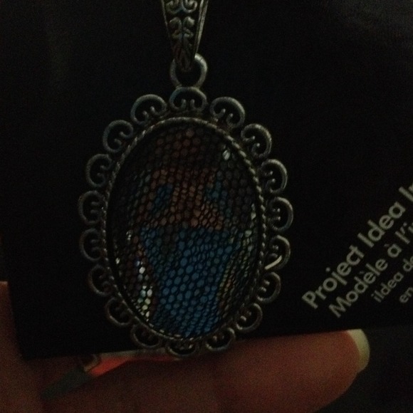 Sterling silver  mirror pendant