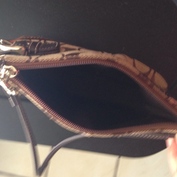 Coach Brown Wristlet - Picture 3 of 3