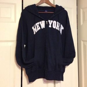 Navy New York Hoodie