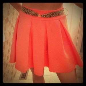 Orangeish skirt! Charlotte Russe!