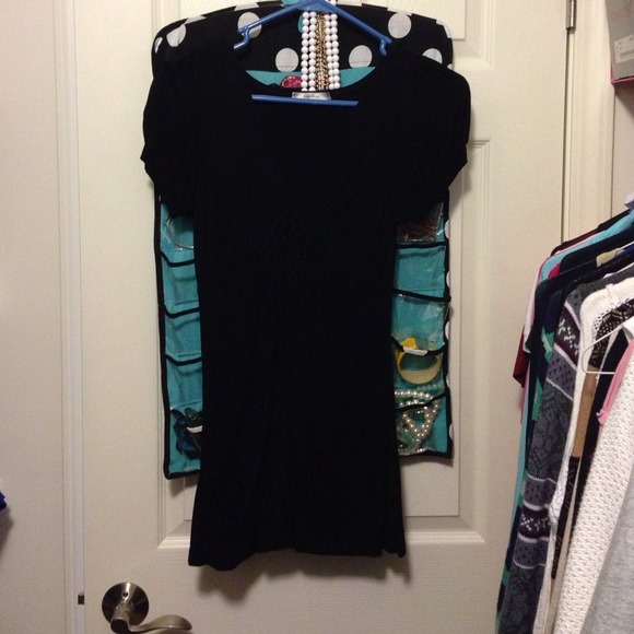 Black short sleeve top