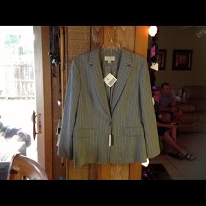 Jacket - Heather gray light weight suit jacket