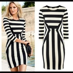 Black & White Monochrome Dress