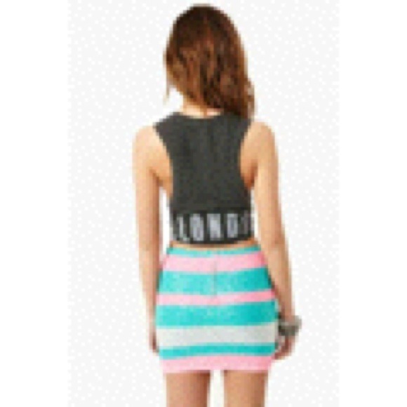 ☆💜HOST PICK💜☆ ♡ Ⓒⓐⓝⓓⓨ Stripe Sequin Skirt ♡ - Picture 3 of 4