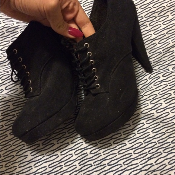 Lace up Bootie heels