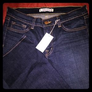 J Brand 3805 Mid-Rise Jeans in Dark Vintage