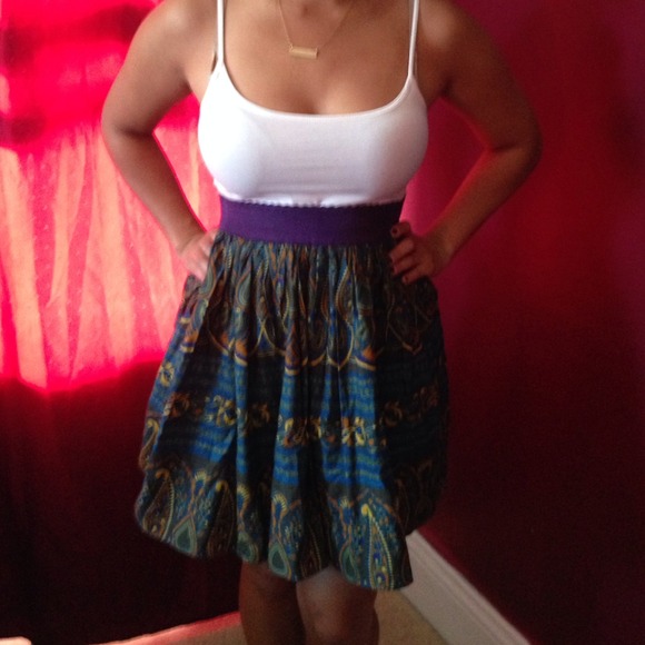 Great for fall multicolor skirt.