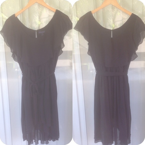 NEW Ruffled and Layered Black Dress