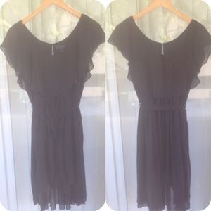 NEW Ruffled and Layered Black Dress