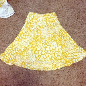 Floral high wasted skirt