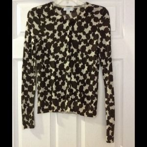 LOFT brown & beige Cardigan