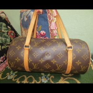 LOUIS VUITTON Monogram Canvas Papillon 26 Handbag