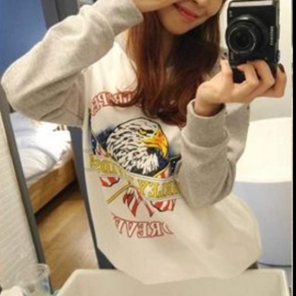 2013 Korean New Fashion Grey Eagle Sweatershirt