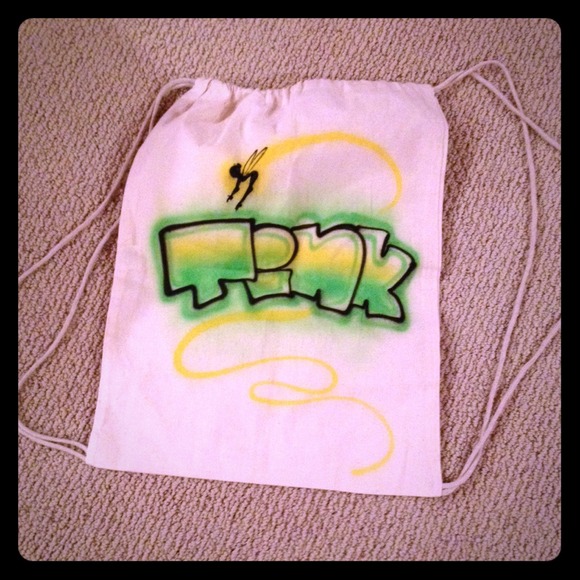 Drawstring Tinkerbell bag