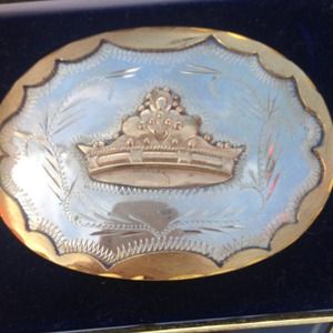 Real Gold and silver belt buckle