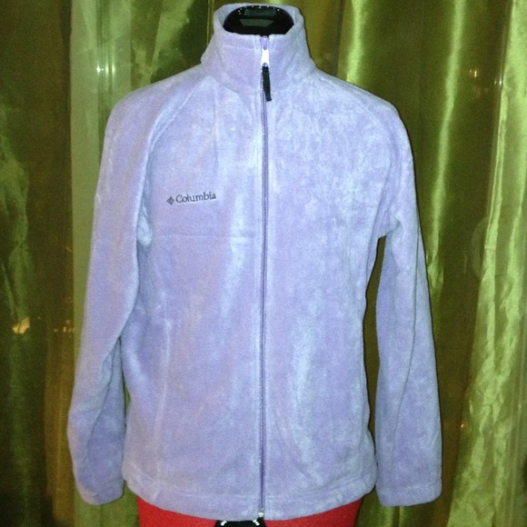 Columbia lilac zip front fleece