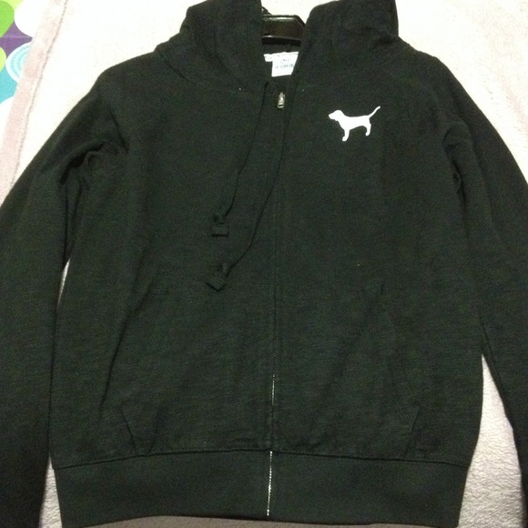 🚫Hold🚫Victoria's Secret black zip hoodie