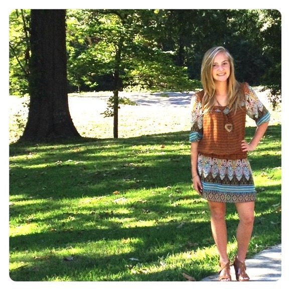 Boho Patterned Dress