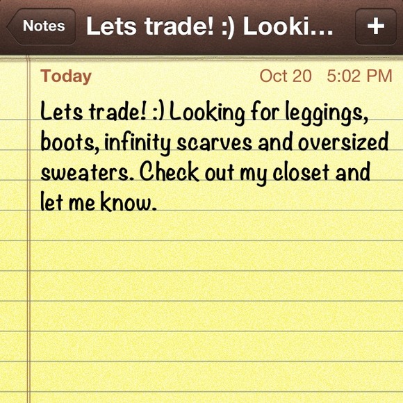 Looking to Trade! 👠👢👙👗👚