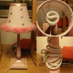 Girly pink lamp