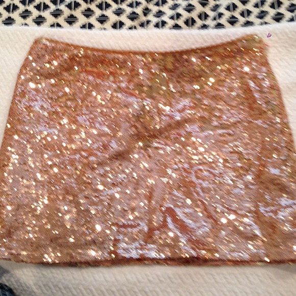 Sequin mini skirt