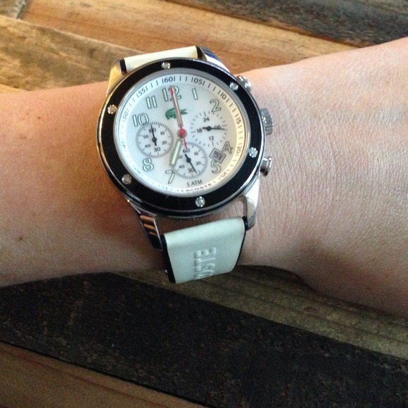 Authentic White Lacoste Watch