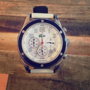 Authentic White Lacoste Watch