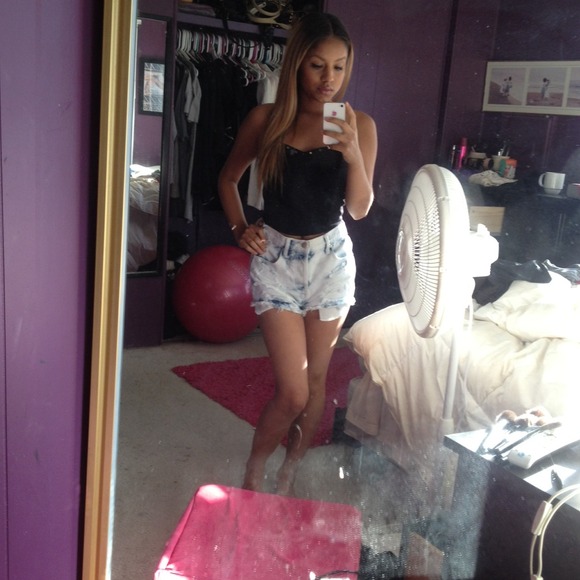 Black studded top - Picture 2 of 2