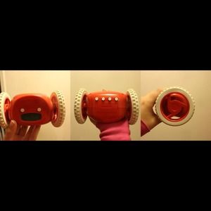 Roll around alarm clock