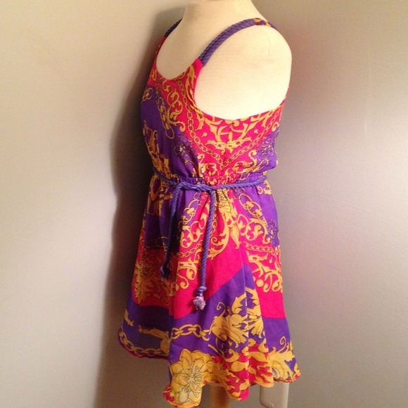 FuN&FearlessHP! NWT bold & gold chain small dress! - Picture 2 of 4