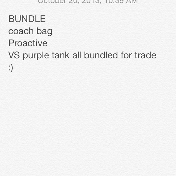 Bundle for trade