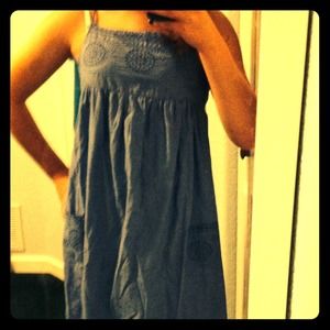 Spaghetti strapped summer dress with pockets