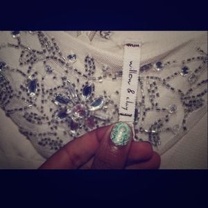 Formal Hi-Low Spaghetti Strapped dress.