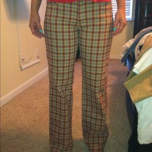 Abercrombie & Fitch plaid jeans
