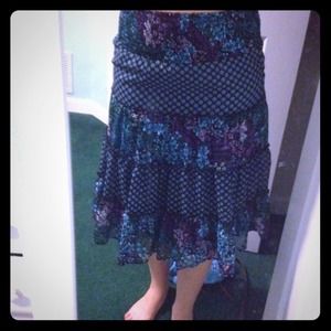Long floral skirt, hardly worn
