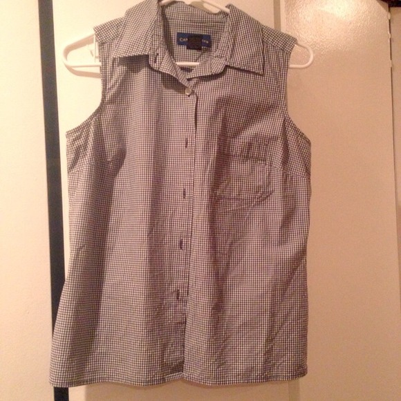 Plaid button up blouse - Picture 1 of 2