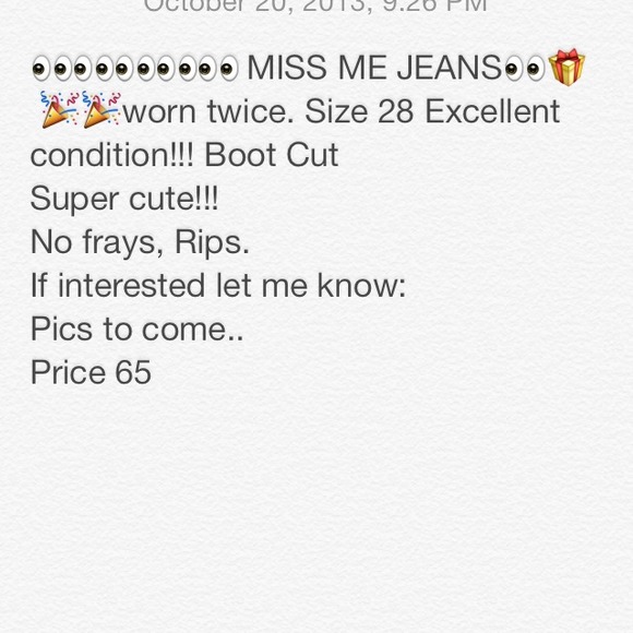 Miss me jeans - Picture 1 of 1