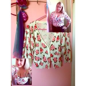 Forever 21, Rosebud cardigan/sweater, floral print