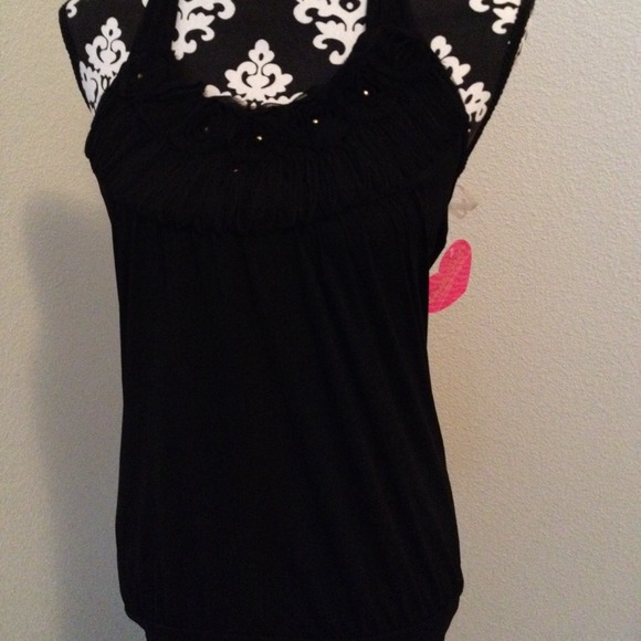 Black halter top